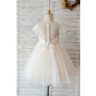 Princessly.com-K1004218-Short Sleeves Ivory Lace Champagne Tulle Wedding Flower Girl Dress-01