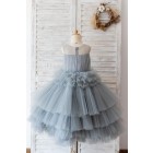 Princessly.com-K1004215-Silver Gray Tulle Cupcake Tea Length Wedding Flower Girl Dress Princess Birthday Party Dress-01