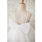 Princessly.com-K1003876-Ivory Lace Tulle Spaghetti straps Halter Neck Wedding Flower Girl Dress with Bow-01