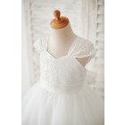Princessly.com-K1003877-Cap Sleeves Ivory Lace Tulle Wedding Flower Girl Dress with Big Bow-01