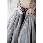 Princessly.com-K1003971-Black Polka Dots Tulle Corset Back Ball Gown Cupcake Wedding Flower Girl Dress-01