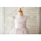 Princessly.com-K1003910-Princess Cap Sleeves V Back Pink Tulle Silver Sequin Wedding Flower Girl Dress-01