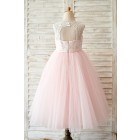 Princessly.com-K1003813-Princess Keyhole Back Ivory Lace Pink Tulle Wedding Flower Girl Dress-01