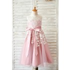 Princessly.com-K1003814-Princess Ivory Lace Mauve Tulle Sheer Neck Wedding Flower Girl Dress-01