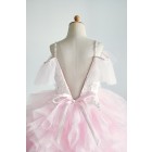 Princessly.com-K1004012-Off Shoulder Pink Polka Dot Lace Tulle Ball Gown Wedding Flower Girl Dress-01