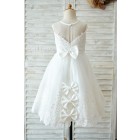 Princessly.com-K1003901-Ivory Lace tulle Wedding Flower Girl Dress with bows-01