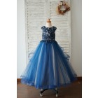 Princessly.com-K1003918-Navy Blue Tulle Organza V Back Wedding Flower Girl Dress with Beading-01
