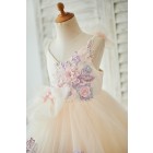 Princessly.com-K1003923-Champagne Tulle Spaghetti Straps Pearls Wedding Flower Girl Dress with Embroidery Lace-01