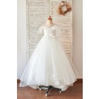 Princessly.com-K1004066-Off Shoulder Ivory Lace Tulle Ball Gown Wedding Flower Girl Dress-01