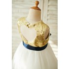 Princessly.com-K1003842-Gold Sequin Ivory Tulle Keyhole Back Wedding Flower Girl Dress-01