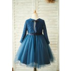 Princessly.com-K1003858-Navy Blue Lace Tulle Long Sleeves Wedding Flower Girl Dress-01