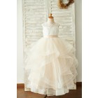 Princessly.com-K1003849-Ivory Lace Champagne Tulle Floor Length Wedding Flower Girl Dress-01