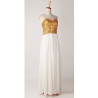 Princessly.com-K1000254-Strapless Sweetheart Gold Sequin Ivory Chiffon Long Bridesmaid Dress-03