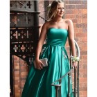 Princessly.com-K1004098-Green Satin Strapless Wedding Prom Evening Party Dress-01