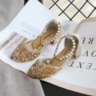 Princessly.com-K1004021-Gold/Silver Sequin Pearls Wedding Flower Girl Shoes Princess Shoes-01