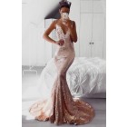 Princessly.com-K1004079-Mermaid Mate Champagne Spaghetti Straps Backless Wedding Party Dress-01