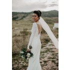 Princessly.com-K1004082-Ivory Satin Long Sleeves V Back Wedding Party Dress-01