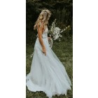 Princessly.com-K1004080-Ivory Lace Tulle Straps Deep V Back Wedding Party Dress-01