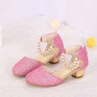 Princessly.com-K1004023-Ivory/Red/Pink Sequin Pearls Flower Girl Shoes Kids Sandals Wedding Shoes-01