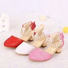 Princessly.com-K1004023-Ivory/Red/Pink Sequin Pearls Flower Girl Shoes Kids Sandals Wedding Shoes-01