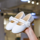 Princessly.com-K1003935-Ivory/Gold/Pink Wedding Flower Girl Shoes Ballet Flat Princess Shoes-01