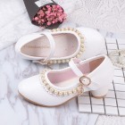 Princessly.com-K1004022-Ivory/Pink Leather Rhinestone Pearls Wedding Flower Girl Shoes High Heels Princess Shoes-01