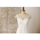 Princessly.com-K1003333 Sheer Illusion Neckline Chiffon Lace Wedding Dress-01