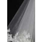 Princessly.com-K1000332-2 Layers Elbow Length Lace Wedding Veil-01