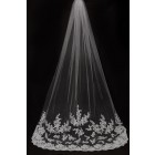 Princessly.com-K1000333-Cathedral Long Length French Lace Appliques Wedding Veil-01