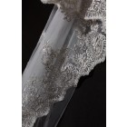 Princessly.com-K1000336-Cathedral Long Length Gold Metallic French Lace Wedding Veil-01