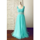 Princessly.com-K1003325-Blue Beaded Chiffon Tulle Prom Party Dress-01