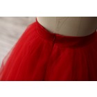 Princessly.com-K1000280-Red Tulle Petticoat Underskirt Crinoline TUTU Skirt-01
