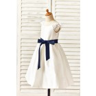 Princessly.com-K1000154-Cap Sleeves Ivory Taffeta Flower Girl Dress-01