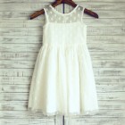Princessly.com-K1003217-Sheer Neck Ivory Polk Dot Tulle Flower Girl Dress-01
