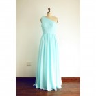 Princessly.com-K1003262-A Line One Shoulder Floor Length Mint Blue Chiffon Bridesmaid Dress-01