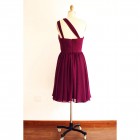 Princessly.com-K1003258-One Shoulder Plum Purple A line Short Knee Length Bridesmaid Dress-01
