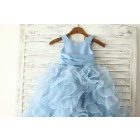 Princessly.com-K1003230-Blue Satin Ruffle Organza Skirt TUTU Princess Flower Girl Dress with matching sash/flower-01