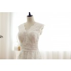 Princessly.com-K1001954-Vintage Inspired Lace Wedding Dress with Cathedral Train V Neck Bridal Gown-01