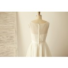 Princessly.com-K1003276-A Line Scoop Neck Chiffon Short Tea Length Wedding Dress-01