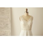 Princessly.com-K1003277-A Line V Back Beaded Lace Chiffon Wedding Dress with Sweep Train-01