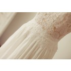 Princessly.com-K1003278-A Line Cap Sleeves Sheer Illusion V Back Lace Chiffon Wedding Dress-01