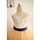 Princessly.com-K1003963-Ivory Lace Champagne Tulle Wedding Flower Girl Dress with Belt-01