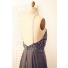 Princessly.com-K1000092-Spaghetti Straps Gray Chiffon Backless Beaded Prom Dress-01