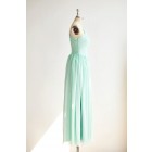 Princessly.com-K1000299-One Shoulder Mint Blue Chiffon Long Wedding Bridesmaid Dress-01