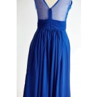 Princessly.com-K1000295-Sexy V Neck Royal Blue Lace Chiffon Long Bridesmaid Dress-01