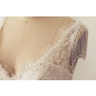 Princessly.com-K1000096-V Neck Backless Mermaid Lace Wedding Dress-02
