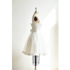Princessly.com-K1000308-Backless Ivory Satin Organza Short Wedding dress Bridal Gown-02