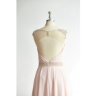 Princessly.com-K1000309-Sheer Illusion Neck Beaded Keyhole Back Pink Chiffon Tulle Prom Party Dress-01