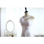 Princessly.com-K1001932-One Shoulder Beach Wedding Dress Chiffon Bridesmaid Dress Prom Dress-01