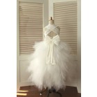 Princessly.com-K1000341-Princess Cross Back Ivory Lace Ruffle Tulle Skirt Flower Girl Dress with big bow-02